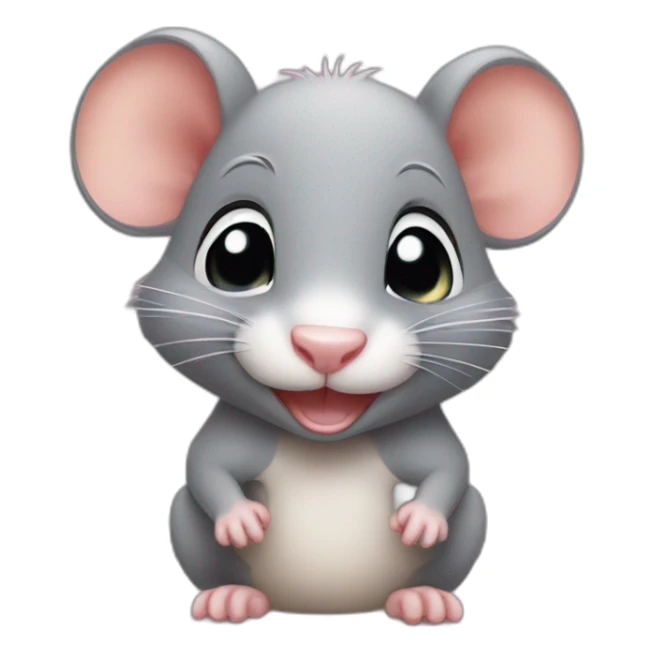Baby rat smile  sticker
