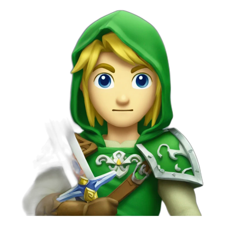 Link from Legend of Zelda with Master Sword sticker
