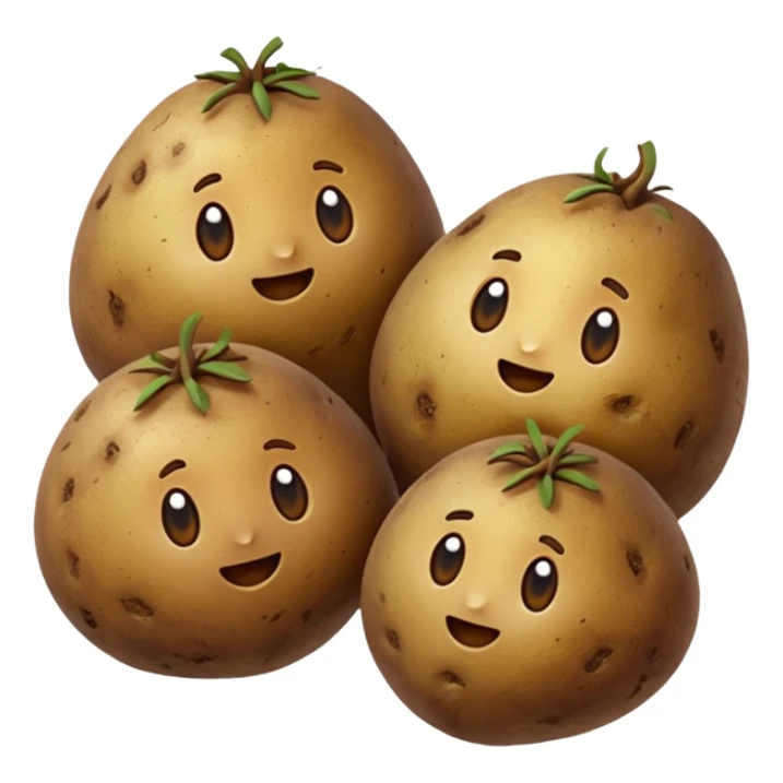 three potatoes sticker