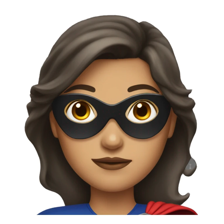 brunette superhero woman  sticker