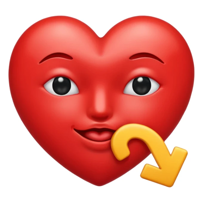 Kissing emoji with the letter S sticker