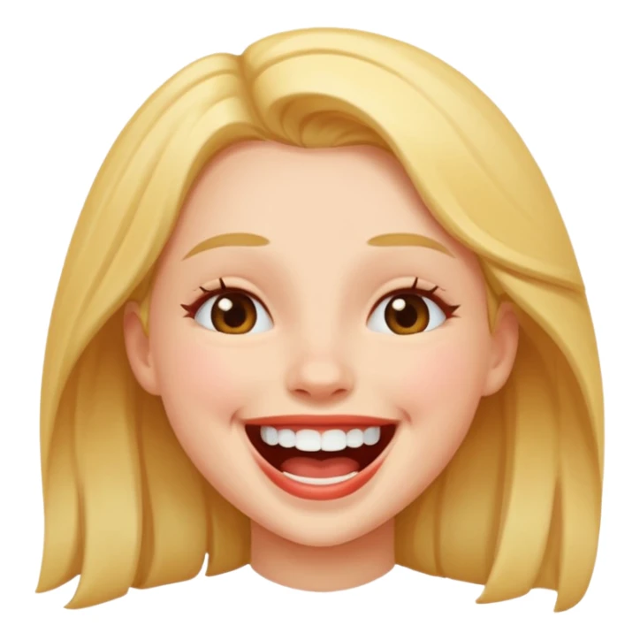 Girl laughing  sticker