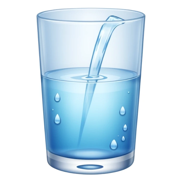 freezing glass of water sticker