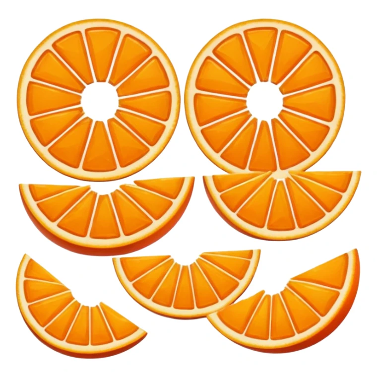 orange wedge sticker