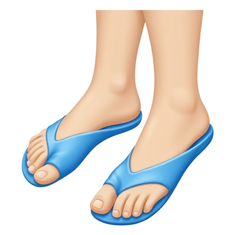 feet emoji but just entirely blue sticker