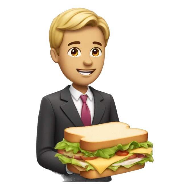 Rich person eating a sandwich  sticker