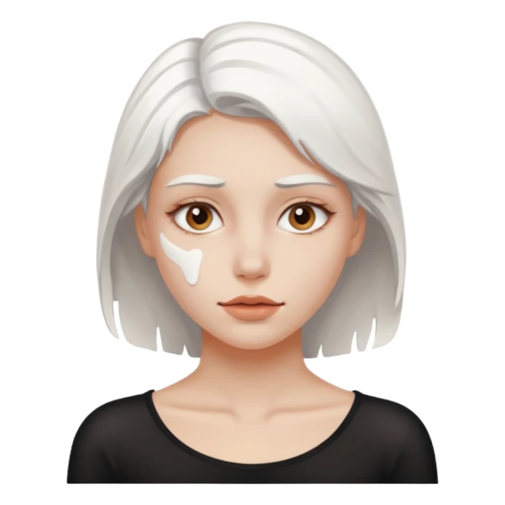 woman white paint out of intimate part all over sfw bare sticker