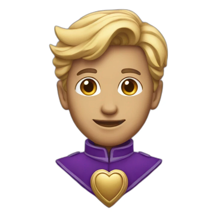 Purple heart shSaturn sticker