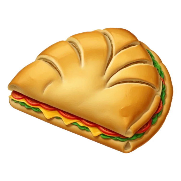 Crie um emoji de calzone italiano sticker