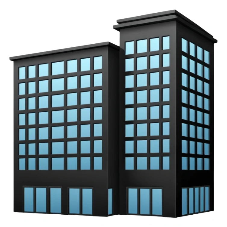 Black outline emoji or icon that represents architecture sticker