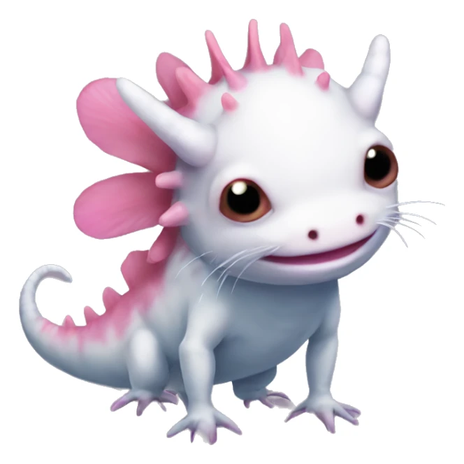Axolotl furry anthropomorphic full body sticker