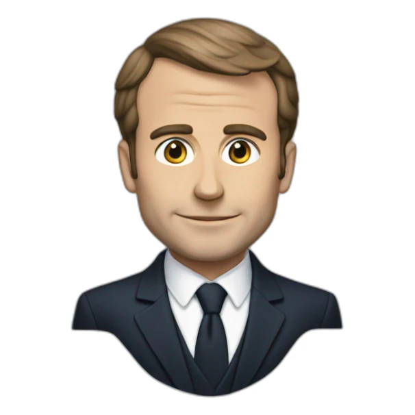 Macron qui fait il doit d'honneur sticker