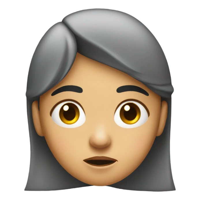 girl with confused and disgusted look on face sticker