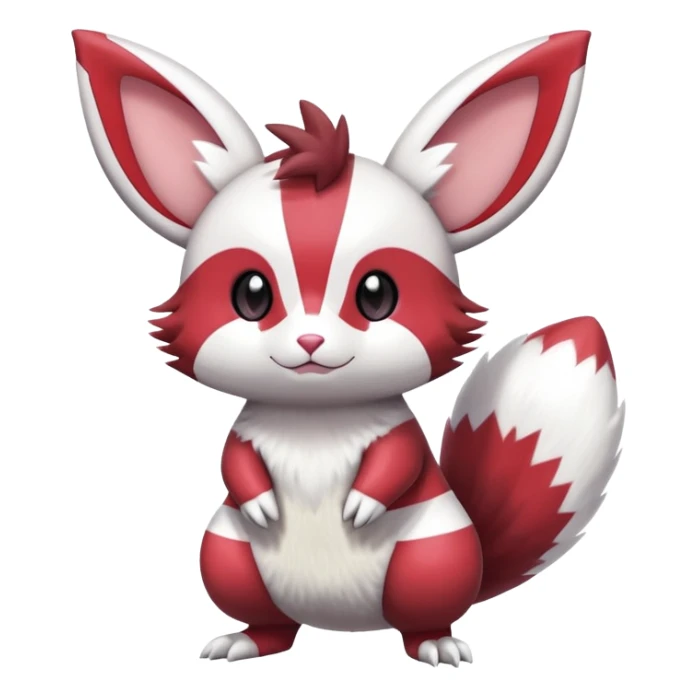 Shiny Furret-Minccino-Zangoose-Hybrid (Full body) sticker