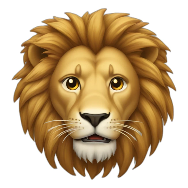 Un lion qui fumme de cigarettes sticker