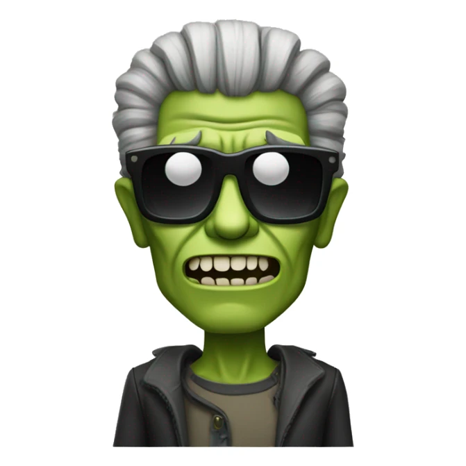 frankentein’s monster wearing sunglasses  sticker