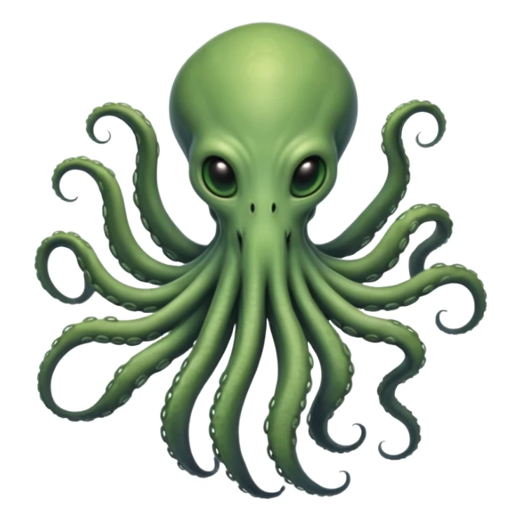 full body peacefull alien witgh tenticals sticker