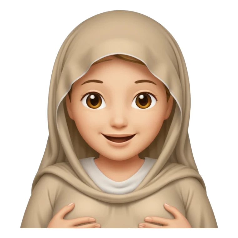 Une femme voilée enceinte sticker