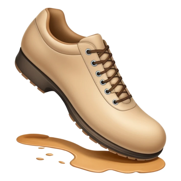 a full human leg with a sneakered foot pressing down on the ground. The shoe sole touches the floor, and directly beneath it a fresh shoe print is clearly visible. Rounded, glossy, smooth, soft shadows, white background.





 sticker