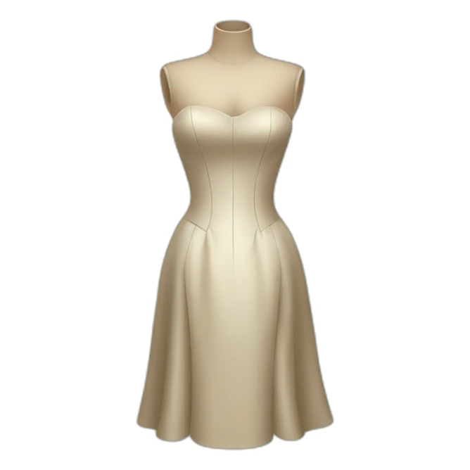 Dress form sticker