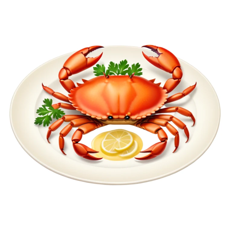 Plate of crab coquette  sticker