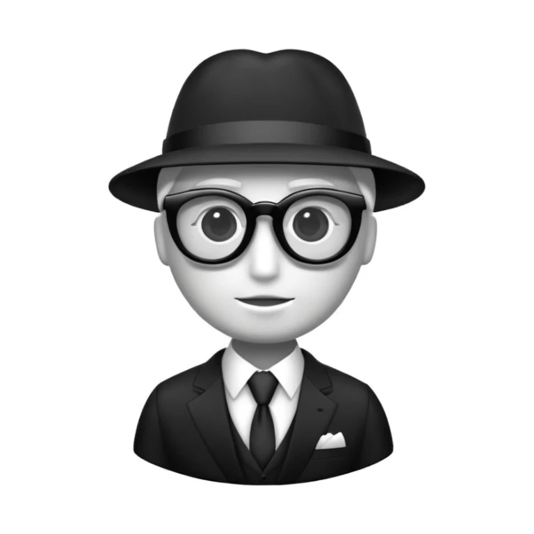 Pelicano con traje de gala y lentes oscuros  sticker