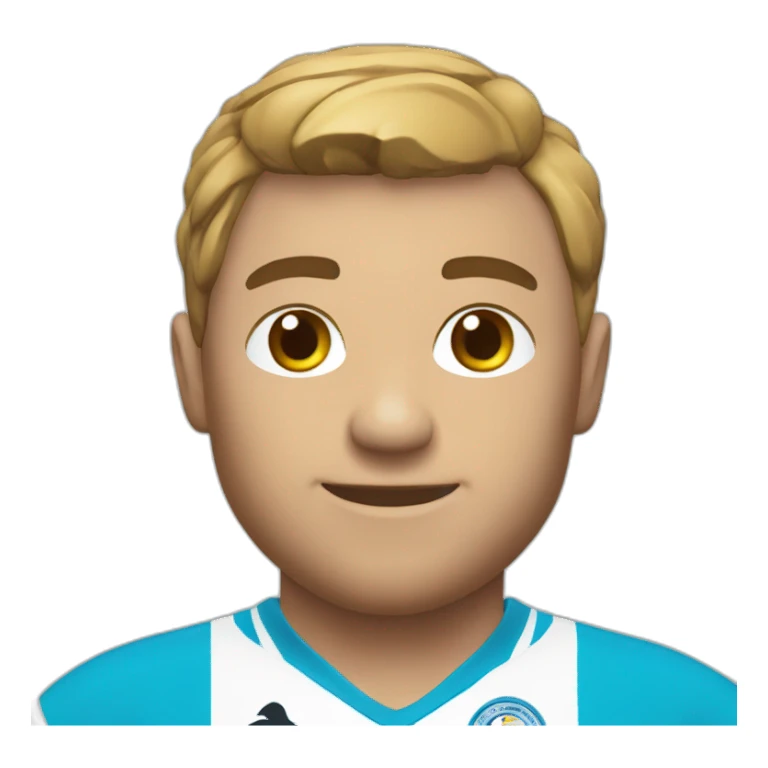 Personnage avec le maillot de Marseille sticker