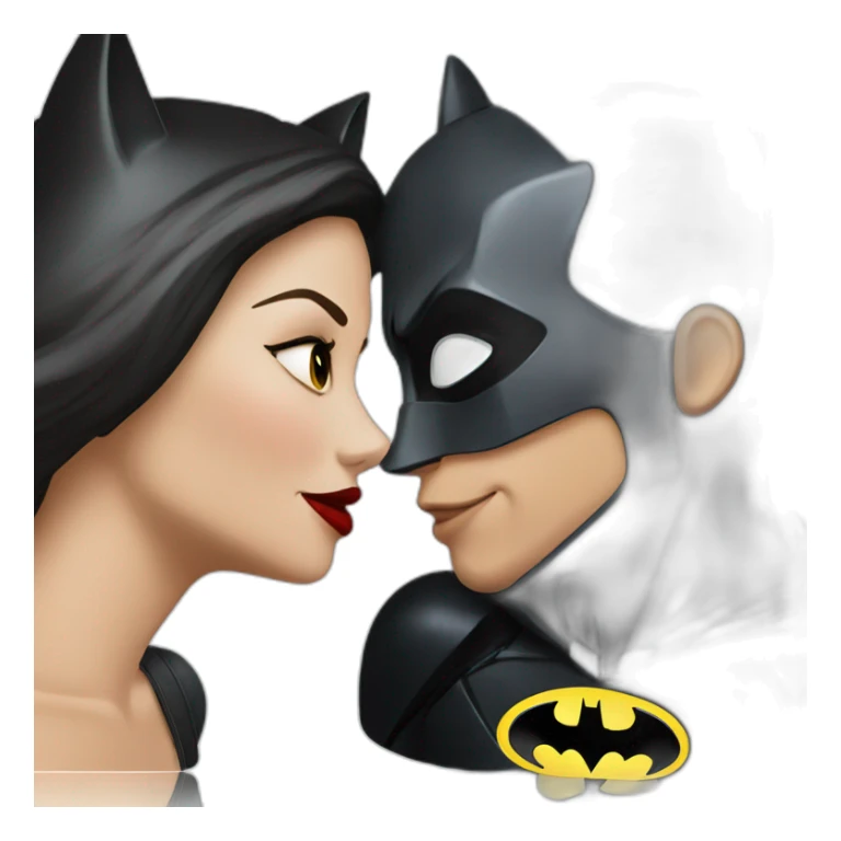 catwoman who kiss batman sticker