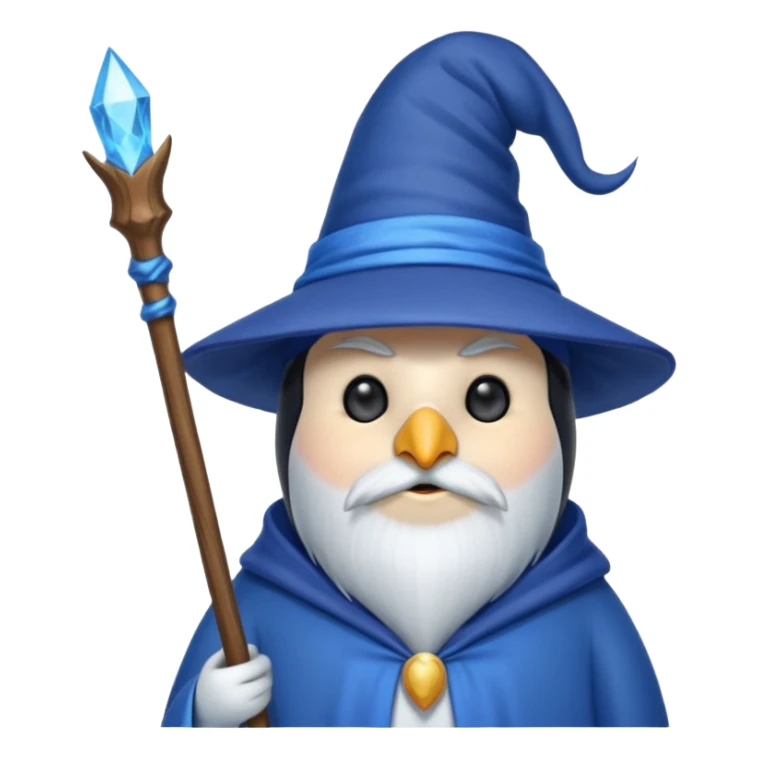 Penguin Wizard sticker
