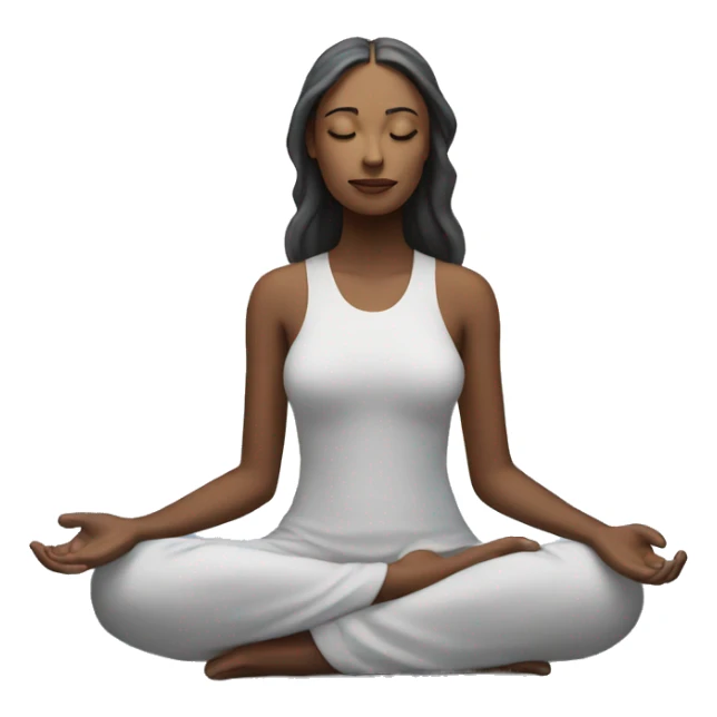 an ethereal woman meditating  sticker