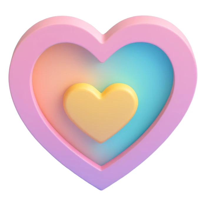 Instagram icon pastel pink and heart sticker