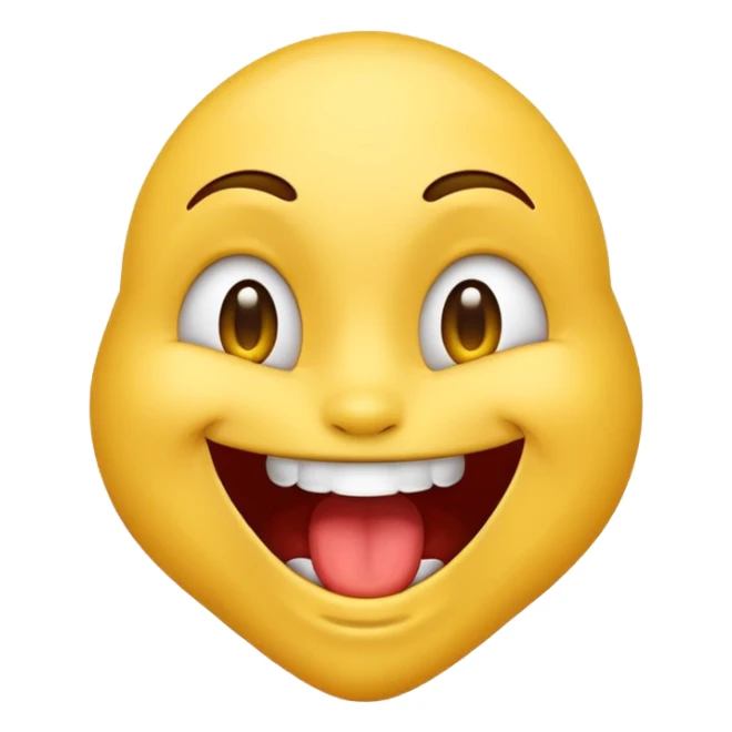 emoji biting its lip and drooling sticker
