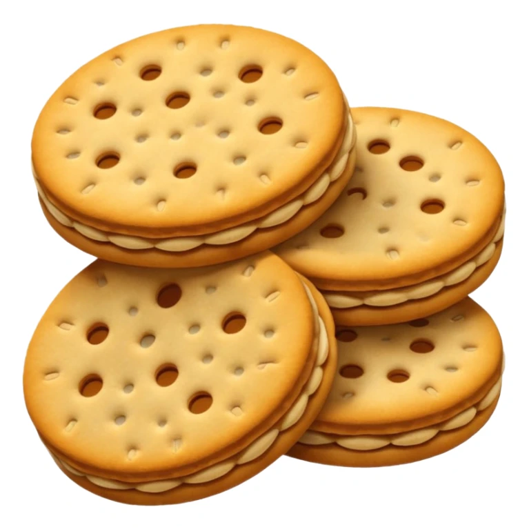 un crackers aux graines en mode emoji google sticker