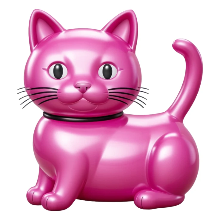  SPAM jeff koons style inflatable cat sculpture  sticker
