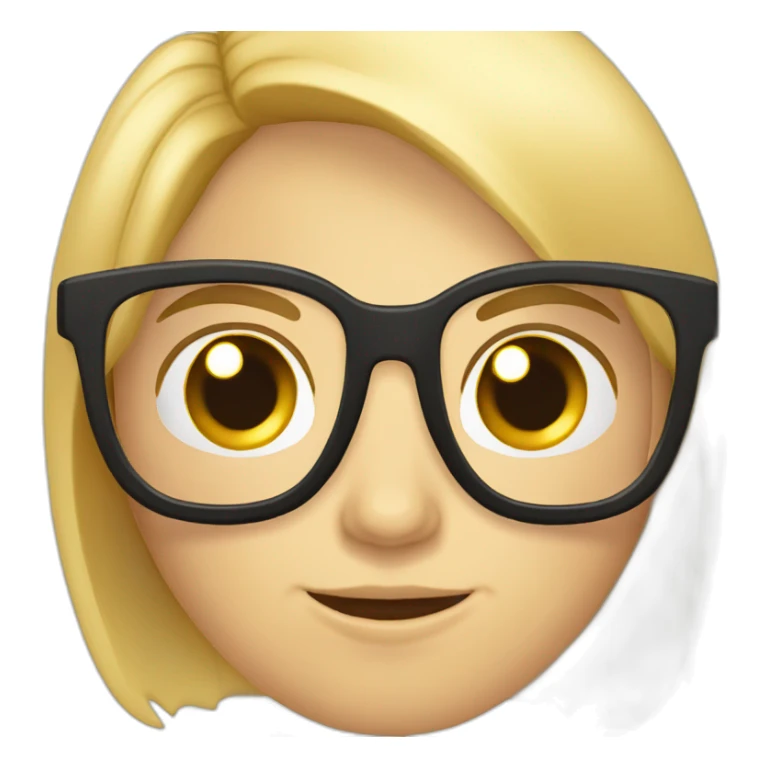 Blond presque chatain, moto, petite lunette, geek sticker