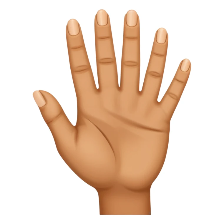 A hand with index, middle and index finger extended sticker