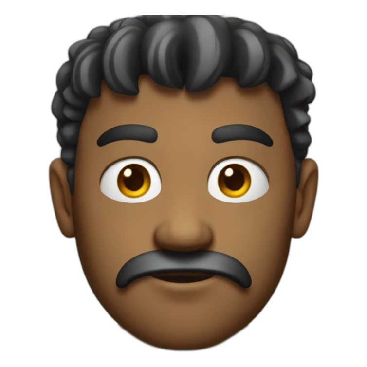 Detailed face of a pirate with a serious expression sticker