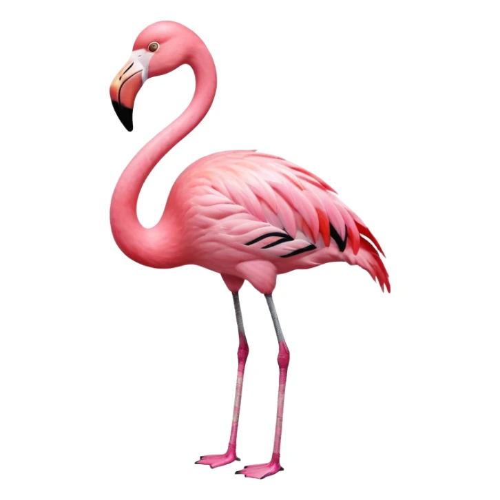 scp-1507-pink flamingo sticker