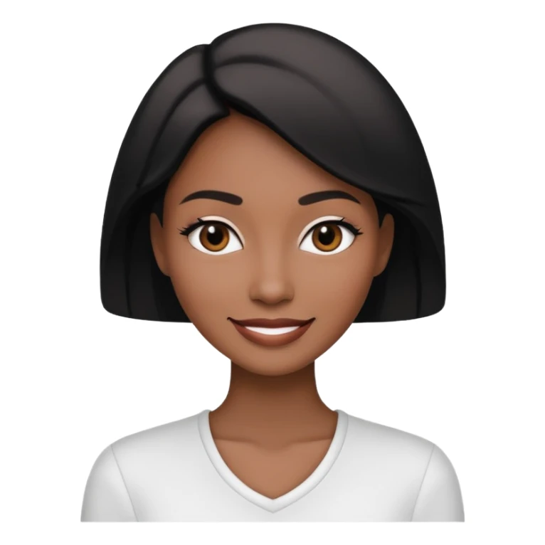 Fashion Black&White woman sticker