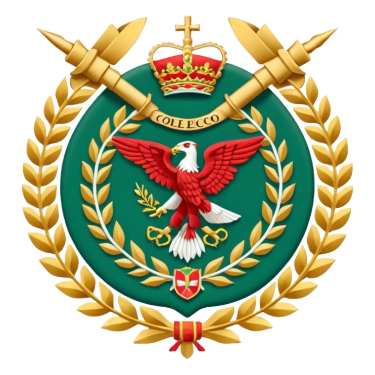 Escudo del heroico colegio militar de México sticker
