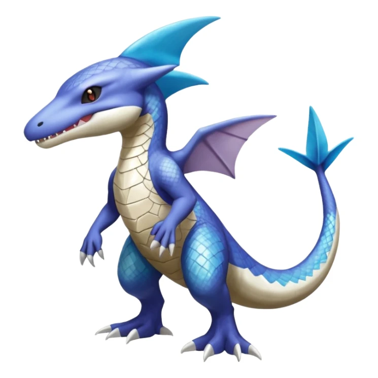 Shiny Koraidon-Latios-Marowak-Gabite-Fakémon-hybrid-creature (full body)  sticker