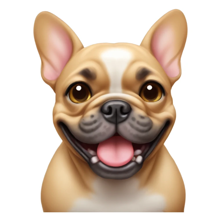 Fawn French Bulldog winking  sticker