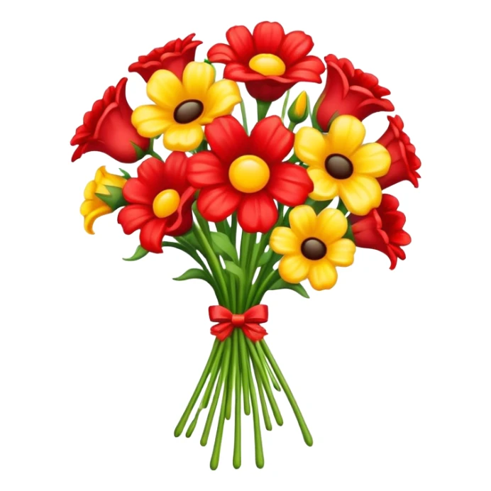 spam art melted flower bouquet  sticker