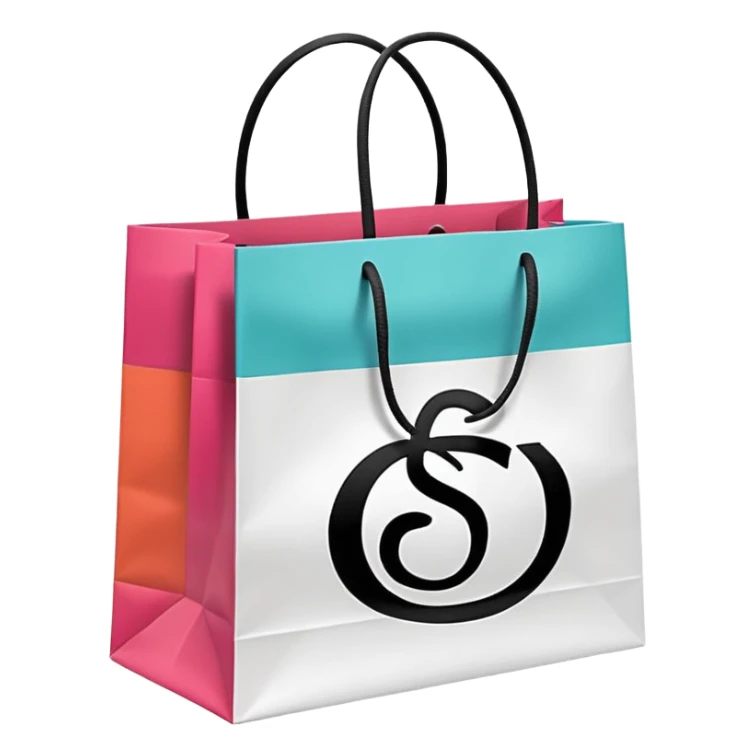 sephora and lululemon shopping bags sticker