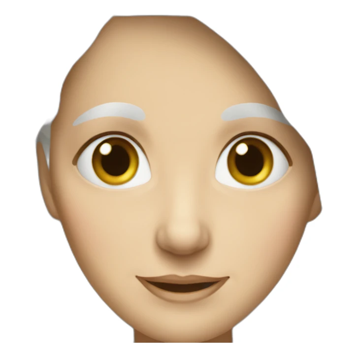 very old white woman white hijab sticker