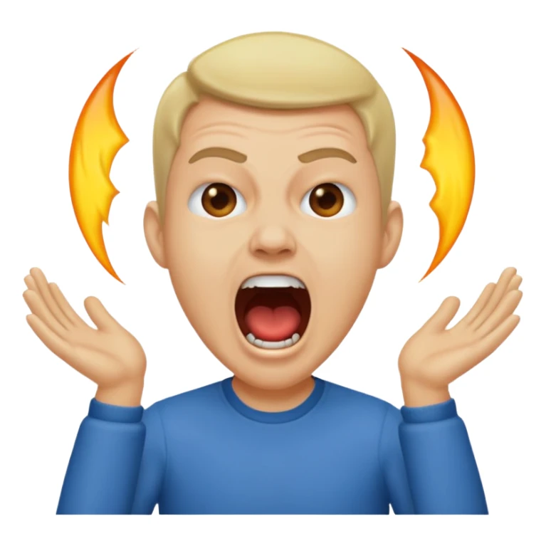 of speed/ Darren Watkins, a famous youtuber streamer looking and screaming sticker