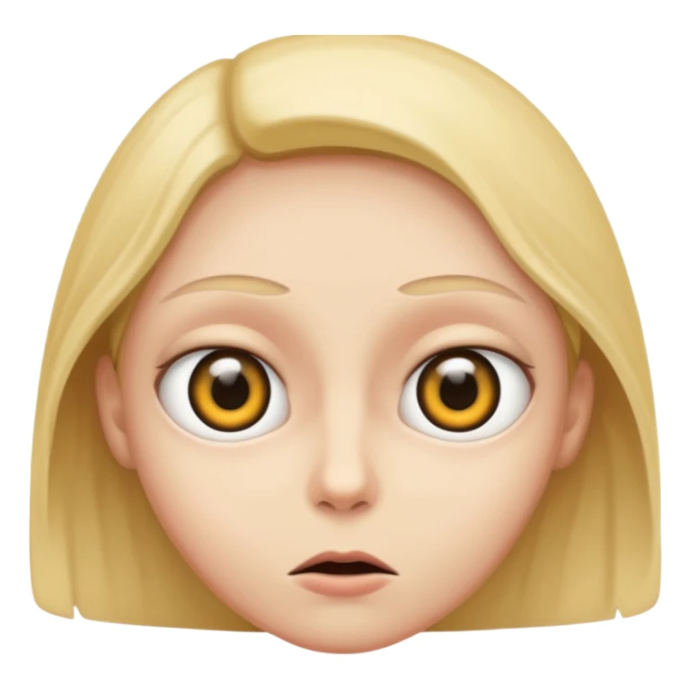 Wide eyes / Shadow to represent fear sticker