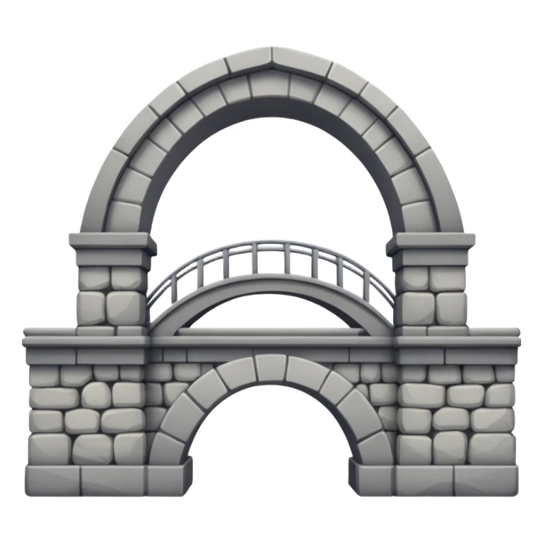 use this bridge. 2 ARCHES, one big platform. you see how there is 2 arches on top sticker