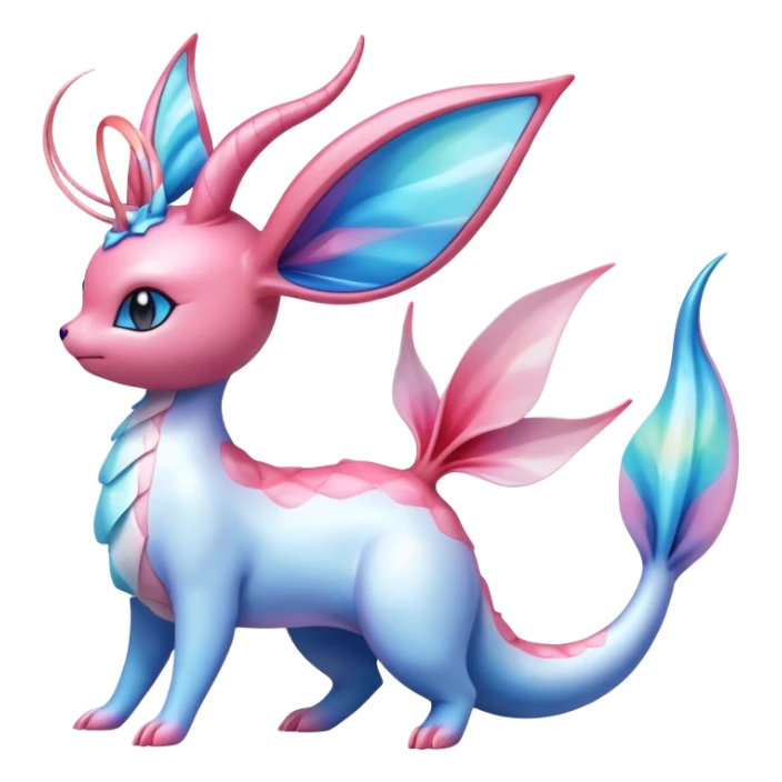 Colorful Sylveon-Vaporeon-Milotic-hybrid sticker