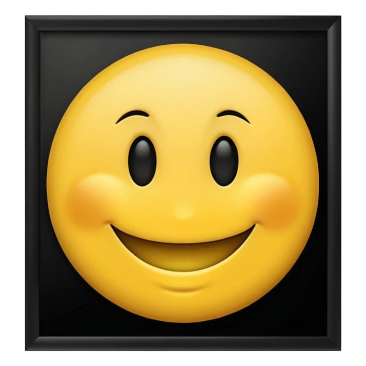 Lost média emojis joyeux noir sticker